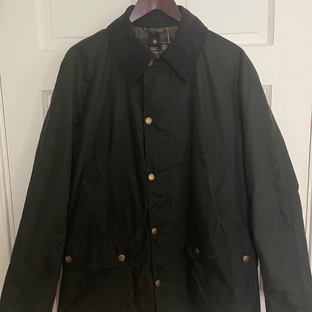 Mens "The Original Barbour Tartan" Waxed Jacket Size Large